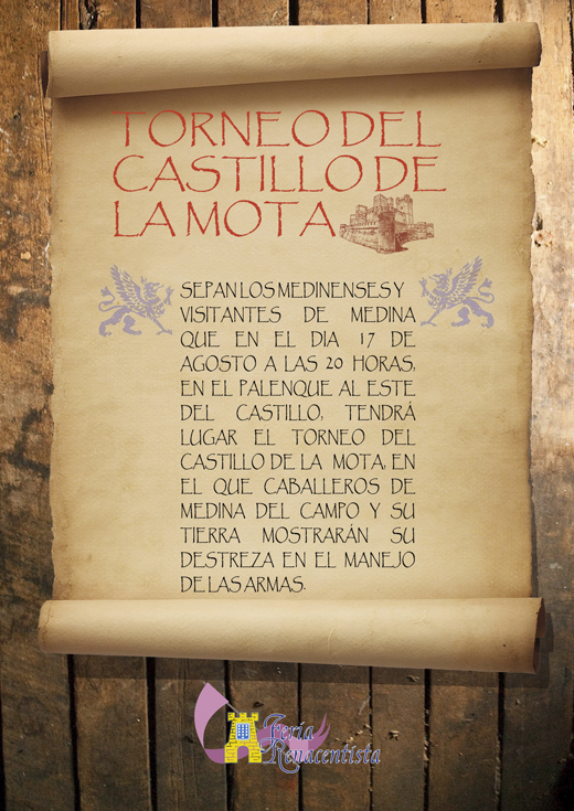 Cartel Orden de la Jarra Torneo del Castillo